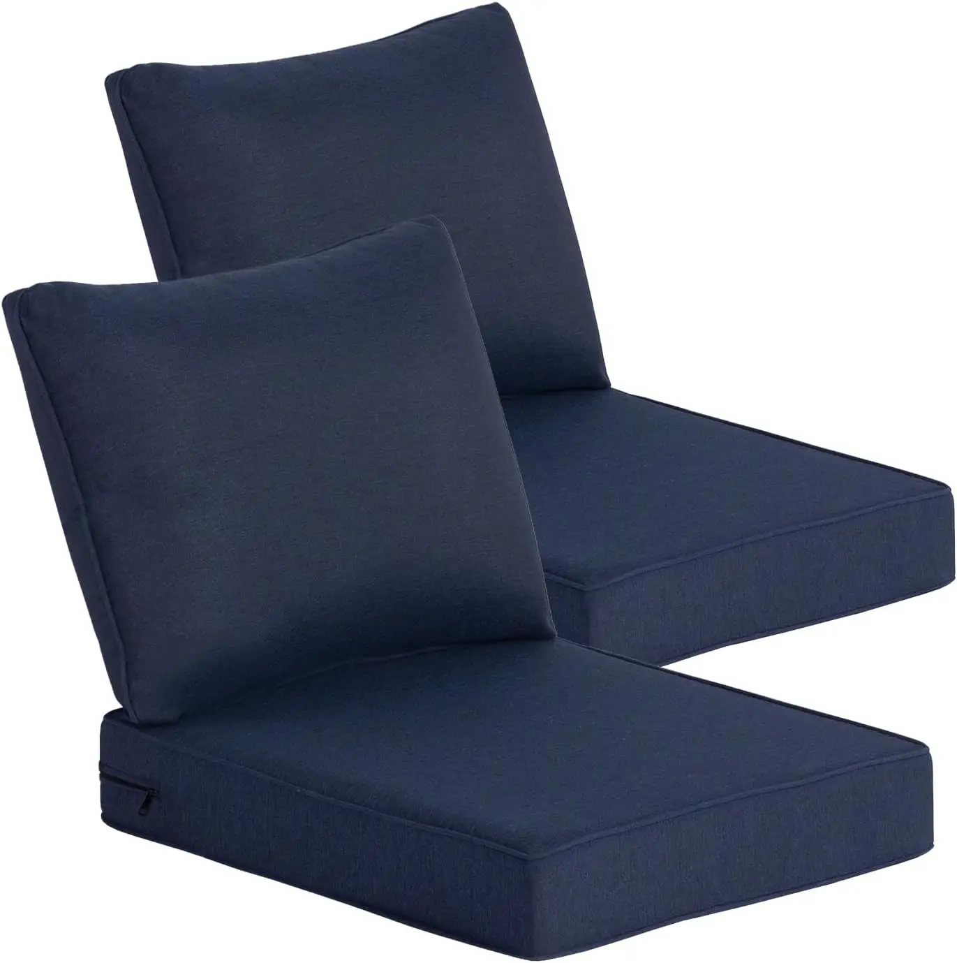 Outdoor Patio Deep Seat Cushions 2-Pack with 30D High-Resilience Foam for Sofa Chair, 24x28 Inch, Midnight
Outdoor Patio Deep Seat Cushions 2-Pack with 30D High-Resilience Foam for Sofa Chair, 24x28 Inch, Midnight