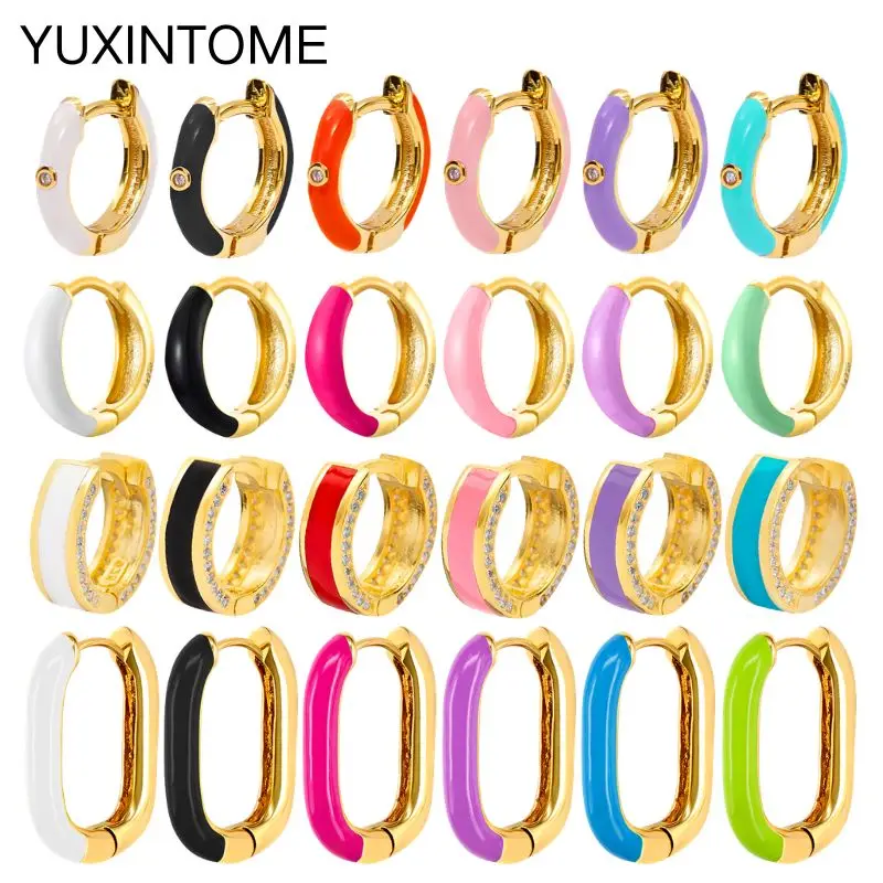 925 Sterling Silver Needle Summer Candy Color Enamel Hoop Earrings for Women Fashion Colorful Round Earrings Party Fine Jewelry
925 Sterling Silver Needle Summer Candy Color Enamel Hoop Earrings for Women Fashion Colorful Round Earrings Party Fine Jewelry