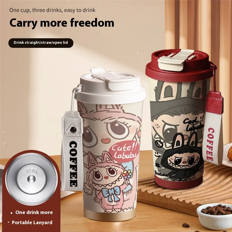 Labubu 316 stainless steel double drink thermos mug cute cartoon personality large capacity straw car coffee mug holiday gift
Labubu 316 stainless steel double drink thermos mug cute cartoon personality large capacity straw car coffee mug holiday gift