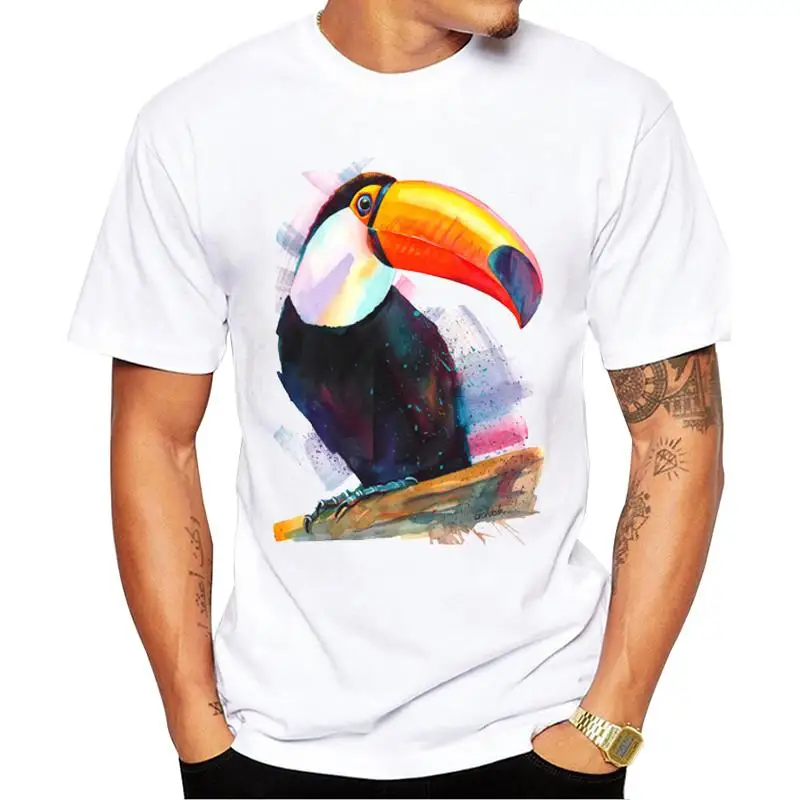 FPACE Newest Funny Hand Drawing Men T-Shirt Toucan Printed Tshirts Short Sleeve O-Neck Cool Tee Hipster Tops
FPACE Newest Funny Hand Drawing Men T-Shirt Toucan Printed Tshirts Short Sleeve O-Neck Cool Tee Hipster Tops
