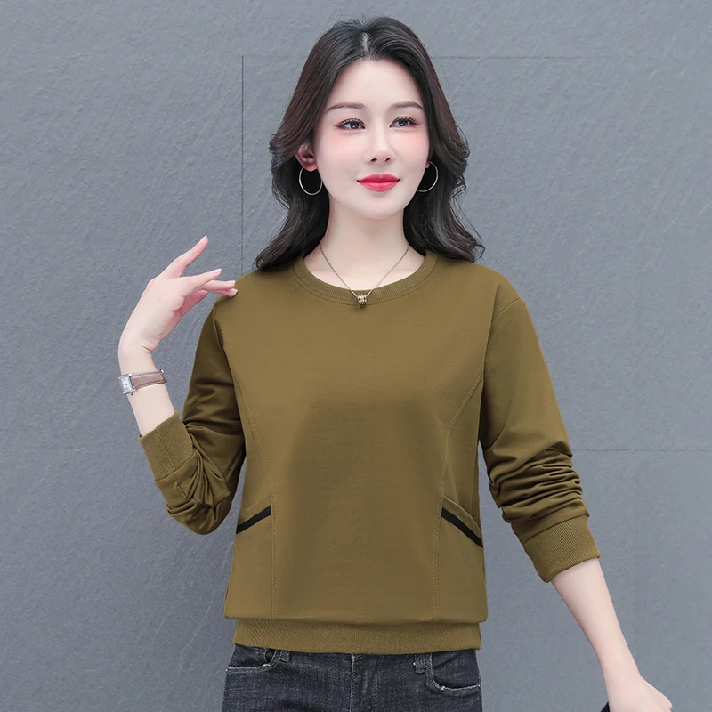 Fashion Versatile Casual Sports Round Neck Hoodie For Women'S Spring Autumn New Middle-Aged And Elderly Loose Long Sleeved Top
Fashion Versatile Casual Sports Round Neck Hoodie For Women'S Spring Autumn New Middle-Aged And Elderly Loose Long Sleeved Top