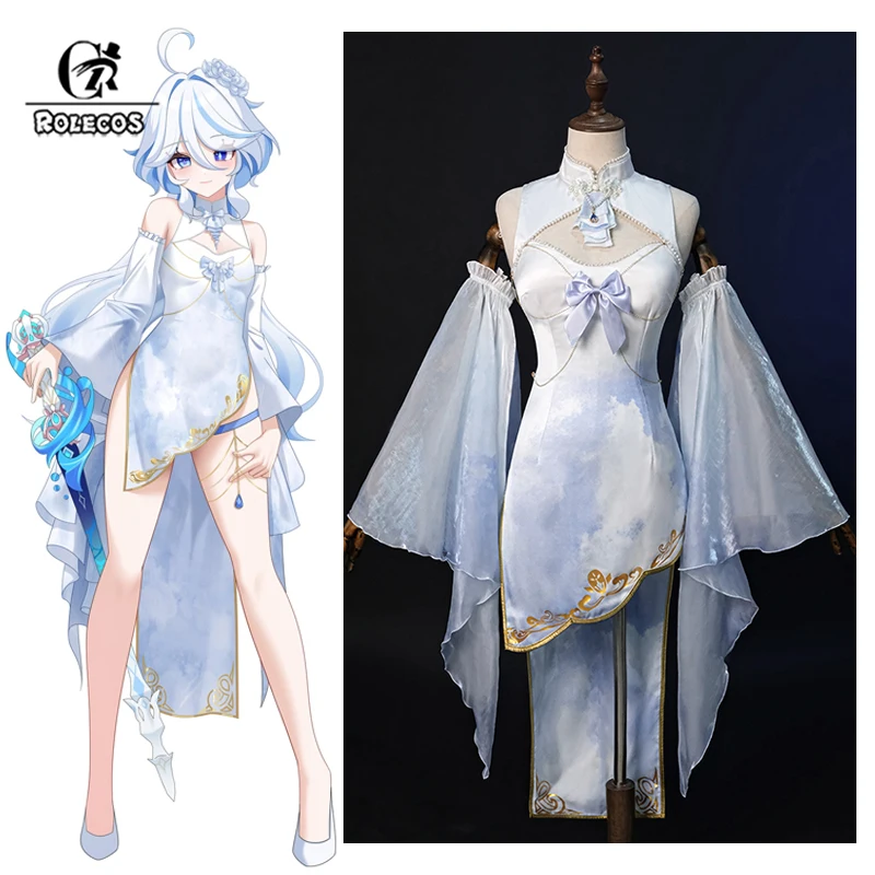 ROLECOS Game Genshin Impact Furina Focalors Cheongsam Fanart Косплей Костюм Furina Focalors Костюм Хэллоуин Женское Платье Наряд
ROLECOS Game Genshin Impact Furina Focalors Cheongsam Fanart Косплей Костюм Furina Focalors Костюм Хэллоуин Женское Платье Наряд