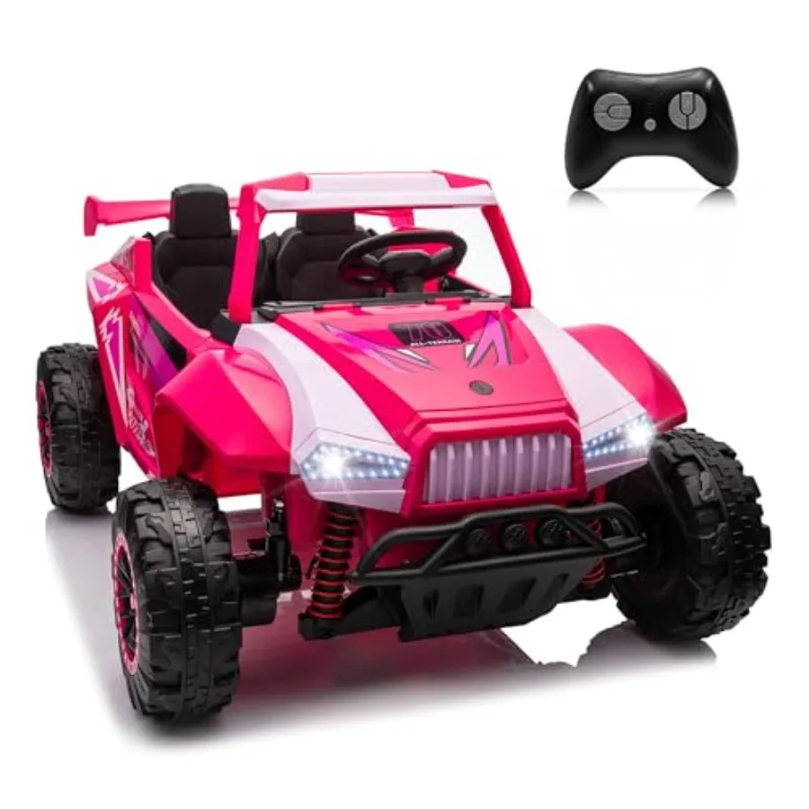 Off-road UTV ride-on car for big kids, ABS plastic, pink, 24V battery with LED lights, music, remote control, and 2-seater desi
Off-road UTV ride-on car for big kids, ABS plastic, pink, 24V battery with LED lights, music, remote control, and 2-seater desi