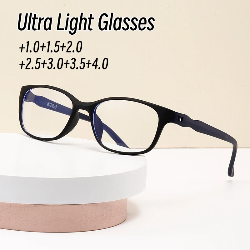 Reading Glasses Men Blue Light Presbyopia Eyeglasses Ultra Light Ultra Clear Fashion Far Sight Eyewear New TR90 Frame Glasses
Reading Glasses Men Blue Light Presbyopia Eyeglasses Ultra Light Ultra Clear Fashion Far Sight Eyewear New TR90 Frame Glasses