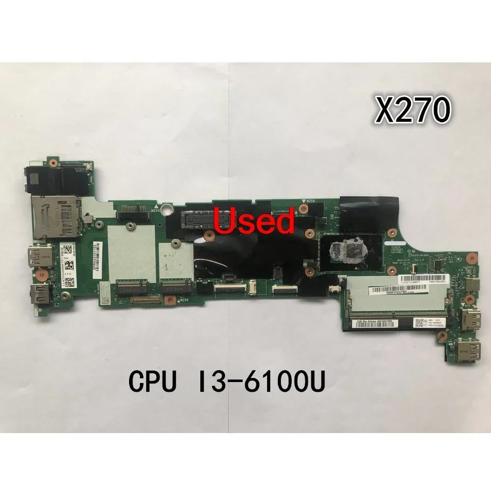 Used For Lenovo ThinkPad X270 Laptop Motherboard Mainboard CPU I3-6100U FRU 01HY586 01LW724
Used For Lenovo ThinkPad X270 Laptop Motherboard Mainboard CPU I3-6100U FRU 01HY586 01LW724