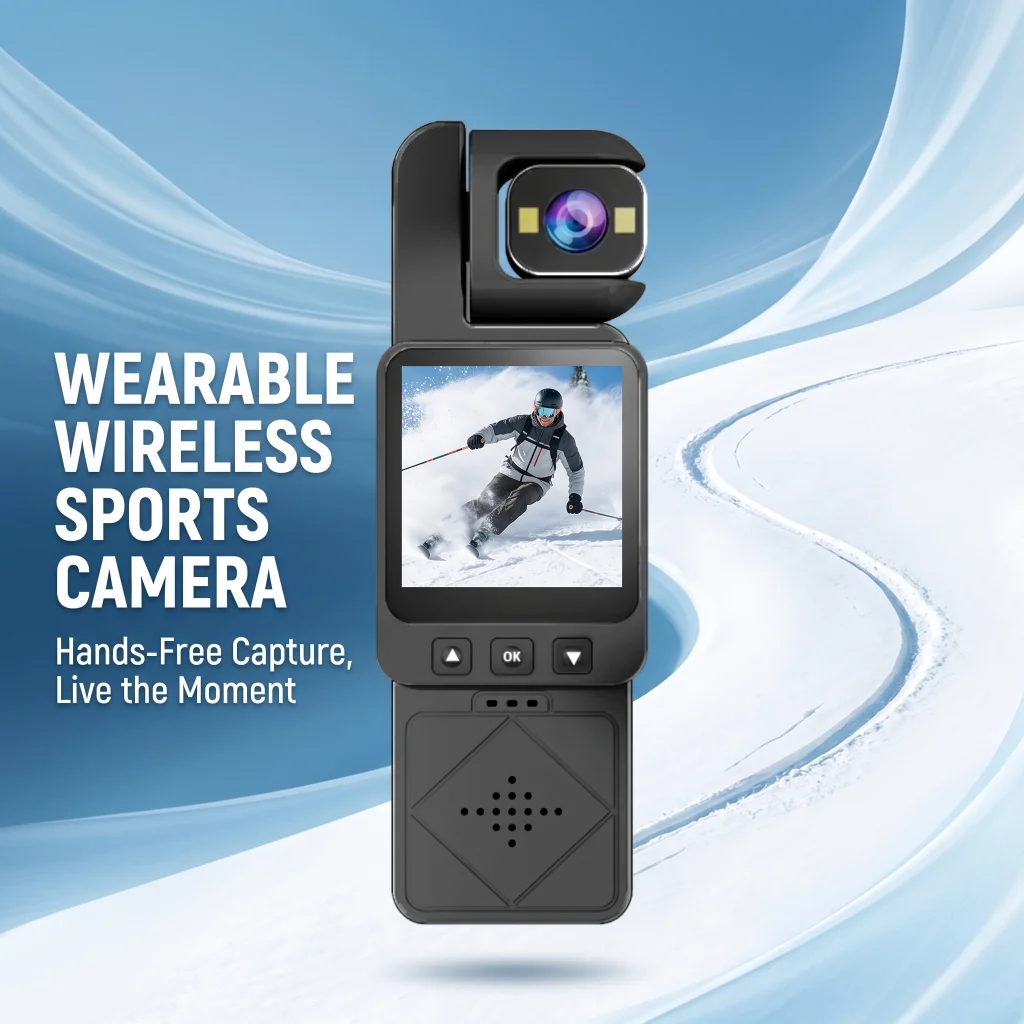 2K 30FPS Wearable Action Camera, 270° Rotatable Lens with Image Stabilization, Clear Stable Video Recording Indoor & Outdoor
2K 30FPS Wearable Action Camera, 270° Rotatable Lens with Image Stabilization, Clear Stable Video Recording Indoor & Outdoor