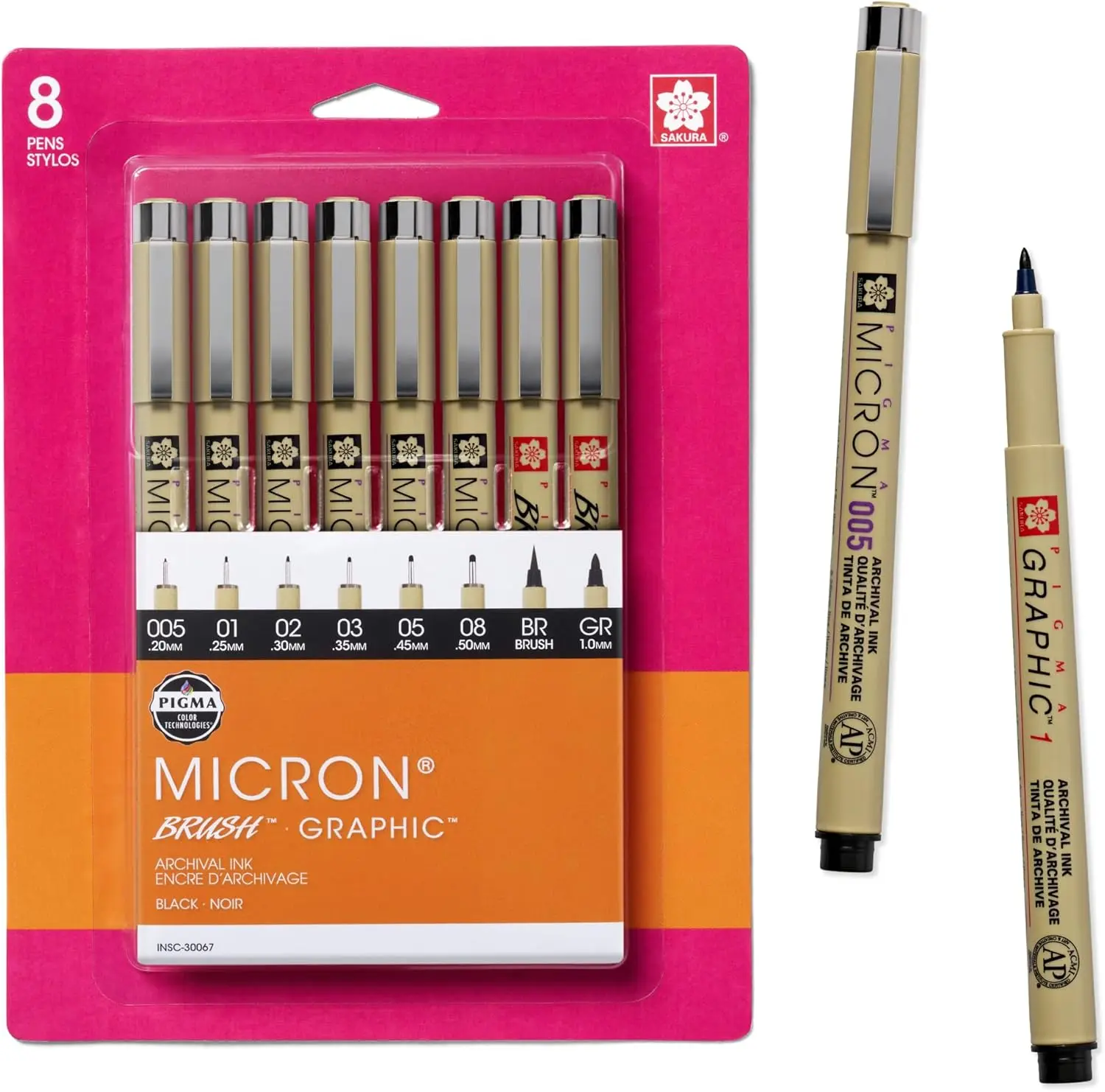 8 Pack Fineliner Pens, Archival Black Ink, Assorted Tips for Drawing, Writing & Art
8 Pack Fineliner Pens, Archival Black Ink, Assorted Tips for Drawing, Writing & Art