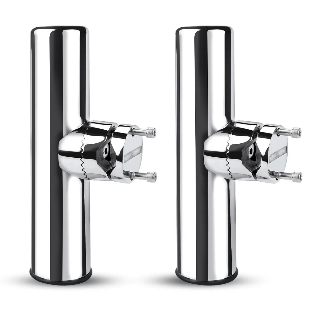 Adjustable Clamp-On Fishing Rod Holder 2Pcs, Stainless Steel for 7/8''-1'' Rail Tube, Boat Yacht Marine Replacement Parts
Adjustable Clamp-On Fishing Rod Holder 2Pcs, Stainless Steel for 7/8''-1'' Rail Tube, Boat Yacht Marine Replacement Parts
