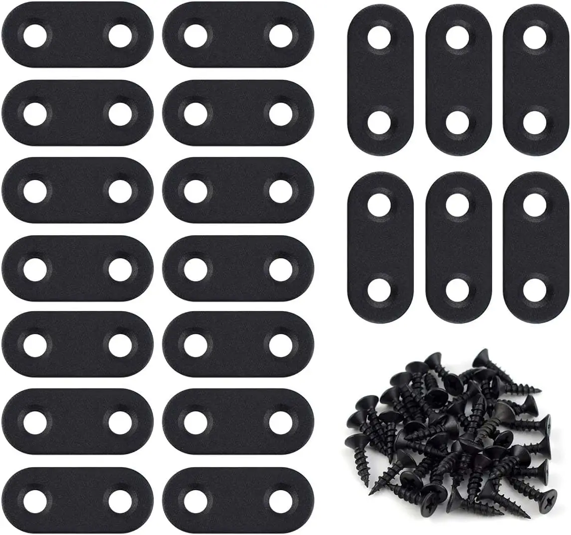 20 Pack Stainless Steel Flat Straight Brackets for Wood Furniture Repair with Screws
20 Pack Stainless Steel Flat Straight Brackets for Wood Furniture Repair with Screws