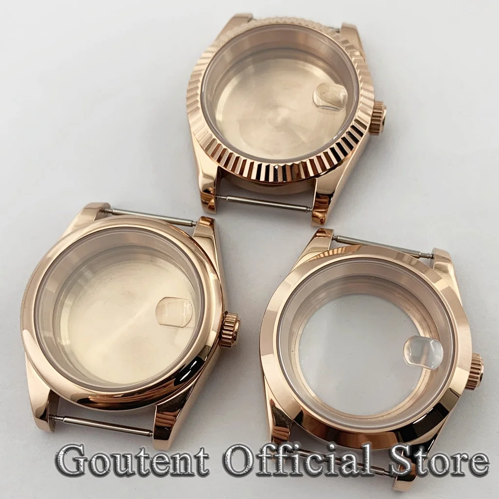 Goutent 36mm 39mm Rose Gold Sapphire Glass Watch Case Fit PT5000 NH34 NH35 NH36 ETA 2824 ST2130 Automatic Movement
Goutent 36mm 39mm Rose Gold Sapphire Glass Watch Case Fit PT5000 NH34 NH35 NH36 ETA 2824 ST2130 Automatic Movement