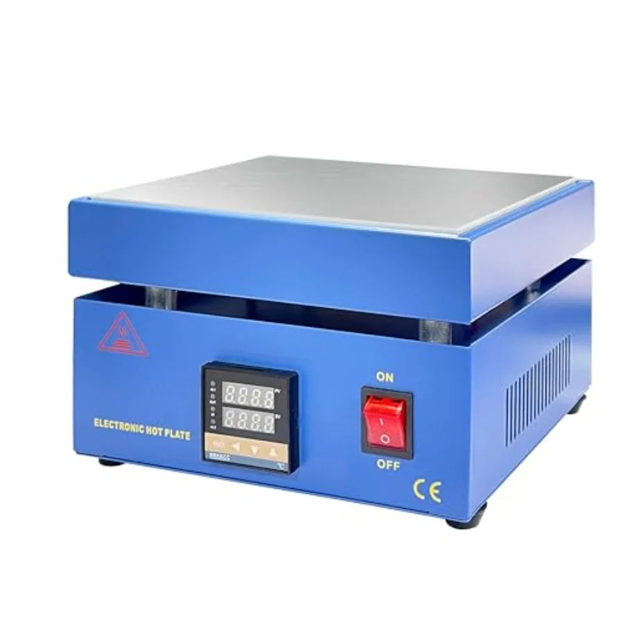 850W Soldering Hot Plate, 110V, LED Microcomputer, Electric Preheat, Soldering Station Welding Hot Plate Rework Heater, 7.9 x 7
850W Soldering Hot Plate, 110V, LED Microcomputer, Electric Preheat, Soldering Station Welding Hot Plate Rework Heater, 7.9 x 7