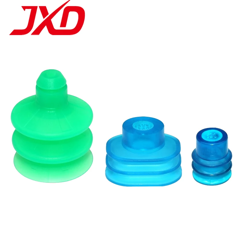 JXD FG18PVC-50 FG23PVC-50 SPB2-40-P Three Layer Blue Green Corrugated Silicone Vacuum Suction Cup
JXD FG18PVC-50 FG23PVC-50 SPB2-40-P Three Layer Blue Green Corrugated Silicone Vacuum Suction Cup