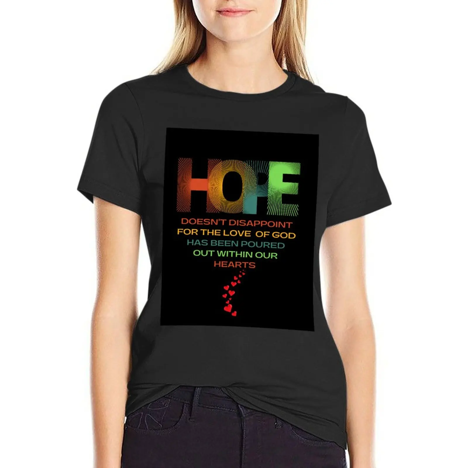 HOPE DOESN'T DISAPPOINT T-Shirt summer clothes blanks summer top womans clothing
HOPE DOESN'T DISAPPOINT T-Shirt summer clothes blanks summer top womans clothing