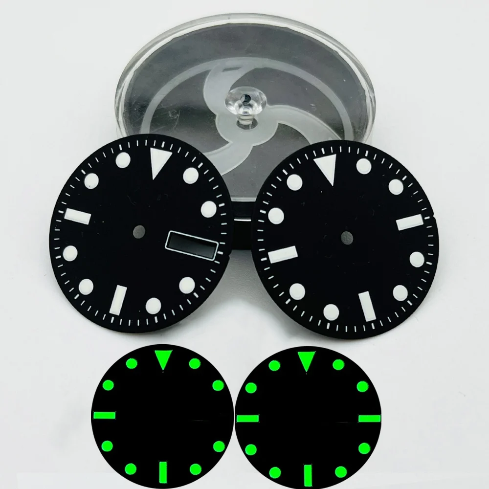 Mod 28.5mm NH35 Dial Green Luminous Watch Dial fit For NH35 NH36 7S26 4R35 Movement SKX007 SPRD Watch Feet at 3.0 3.8 4.1 Dial
Mod 28.5mm NH35 Dial Green Luminous Watch Dial fit For NH35 NH36 7S26 4R35 Movement SKX007 SPRD Watch Feet at 3.0 3.8 4.1 Dial