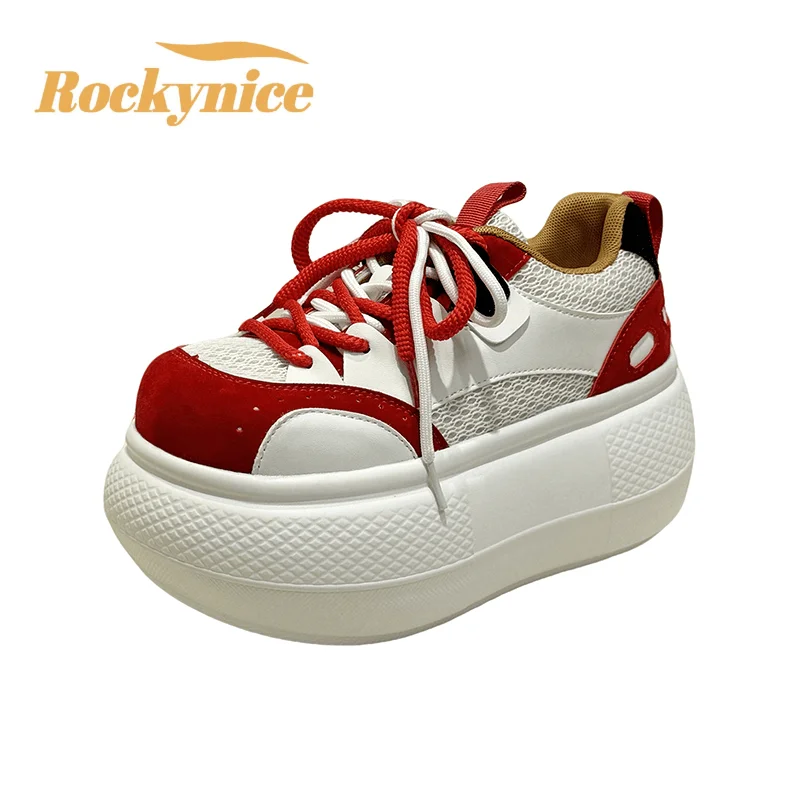 7.5CM Women Spring Breathable Mesh Sneakers Female Casual Comfortable Sports Shoes New 2026 Ladies Chunky Shoes Zapatos De Mujer
7.5CM Women Spring Breathable Mesh Sneakers Female Casual Comfortable Sports Shoes New 2026 Ladies Chunky Shoes Zapatos De Mujer