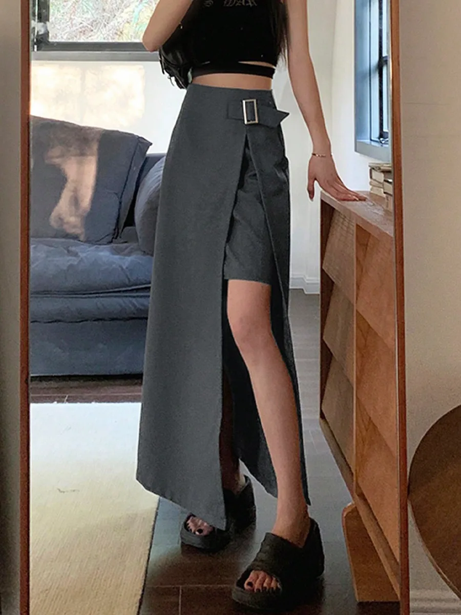 Korean Style Asymmetric High Waist Midi Skirt for Women Pear Body Shape Berkeley Skirt Fashionable Summer New Arrival
Korean Style Asymmetric High Waist Midi Skirt for Women Pear Body Shape Berkeley Skirt Fashionable Summer New Arrival