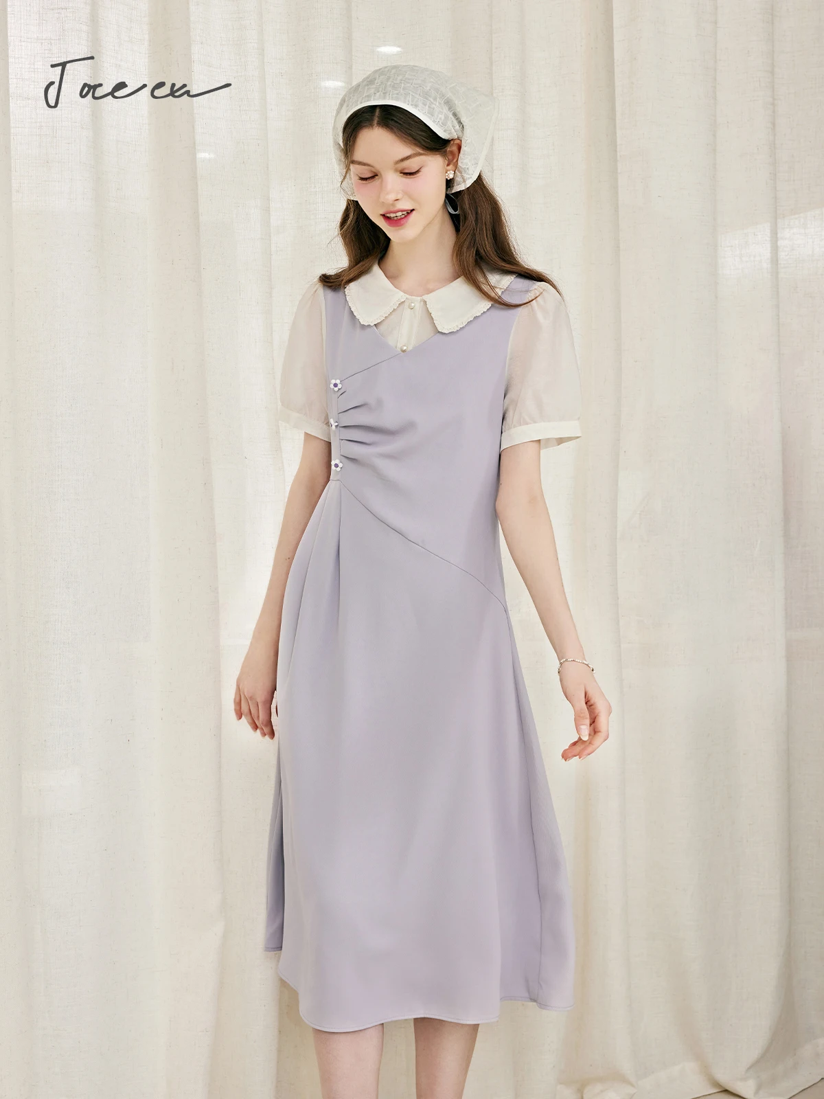 JOREEU Purple Fake 2 Piece Midi Dress for Women 2024 New French Style High Waist Patchwork Summer Short Sleeve Dresses T01808
JOREEU Purple Fake 2 Piece Midi Dress for Women 2024 New French Style High Waist Patchwork Summer Short Sleeve Dresses T01808