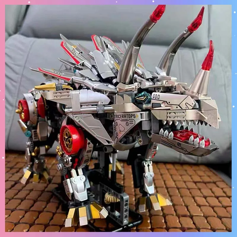Cyber Mechanical Triceratops Figure Toy Assembled Model Toy Building Blocks Kits Home Office Desktop Decor Collection Men Gift
Cyber Mechanical Triceratops Figure Toy Assembled Model Toy Building Blocks Kits Home Office Desktop Decor Collection Men Gift