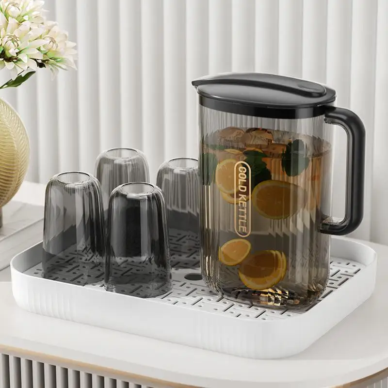 High-Temperature Resistant Plastic Cold Water Pot with Lid Luxury Juice Pot Home Use Cool Water Pot Tea Set Japanese Style
High-Temperature Resistant Plastic Cold Water Pot with Lid Luxury Juice Pot Home Use Cool Water Pot Tea Set Japanese Style