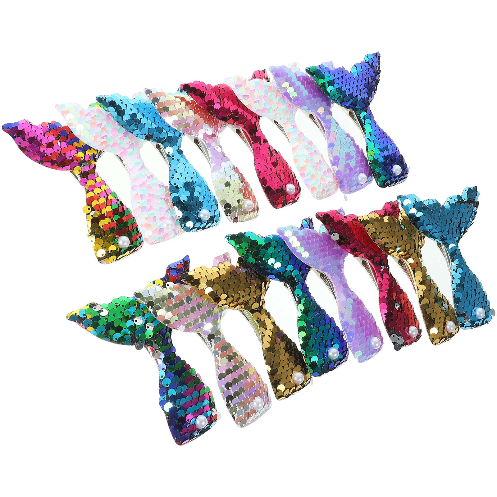 16 pcs Cartoon Hair Clips Colorful Mermaid Tail Accessories for Girls Toddler Sequin Safe Comfortable Duckbilled Hairpins
16 pcs Cartoon Hair Clips Colorful Mermaid Tail Accessories for Girls Toddler Sequin Safe Comfortable Duckbilled Hairpins