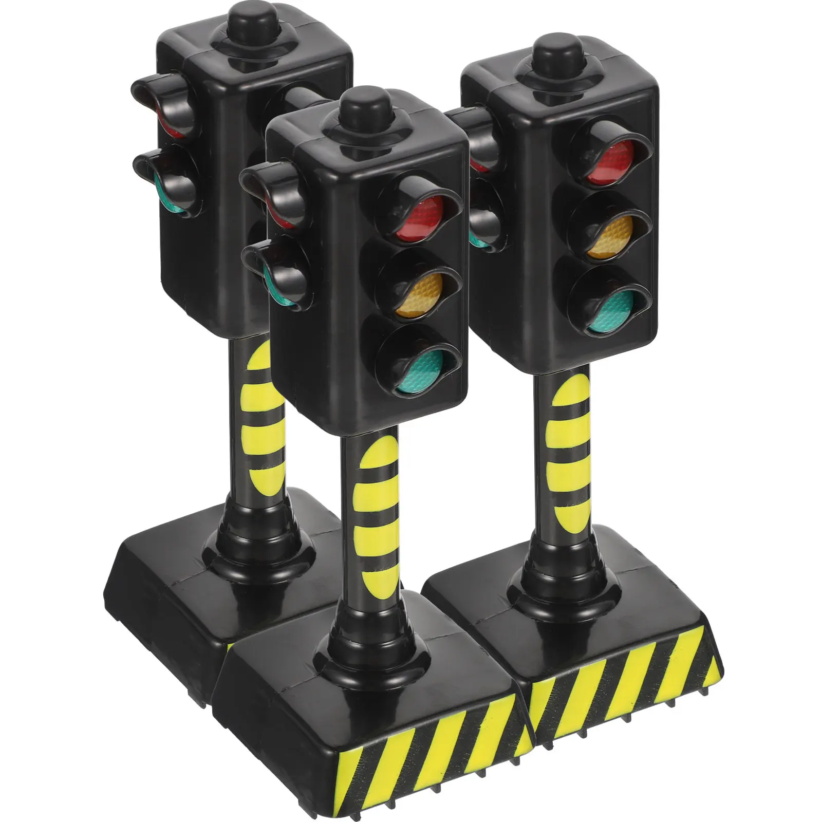 3Pcs Traffic Signal Lamp Mini Flashing Sound Safe Lightweight Children Early Education Road Learning Play Traffic Light Lamp
3Pcs Traffic Signal Lamp Mini Flashing Sound Safe Lightweight Children Early Education Road Learning Play Traffic Light Lamp