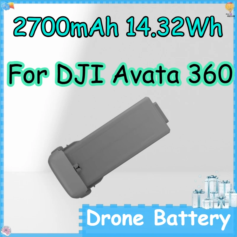2700mAh 14.32Wh Drone Battery for DJI Avata 360 Replace The Battery of The Intelligent Rechargeable Drone
2700mAh 14.32Wh Drone Battery for DJI Avata 360 Replace The Battery of The Intelligent Rechargeable Drone