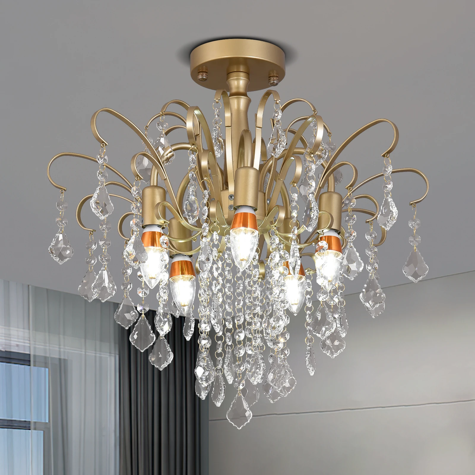GreeLustr Luxury Crystal Pendant Ceiling Lamp Home Decoration Living Room Bedroom Chandelier Ceiling Light Modern Lighting
GreeLustr Luxury Crystal Pendant Ceiling Lamp Home Decoration Living Room Bedroom Chandelier Ceiling Light Modern Lighting