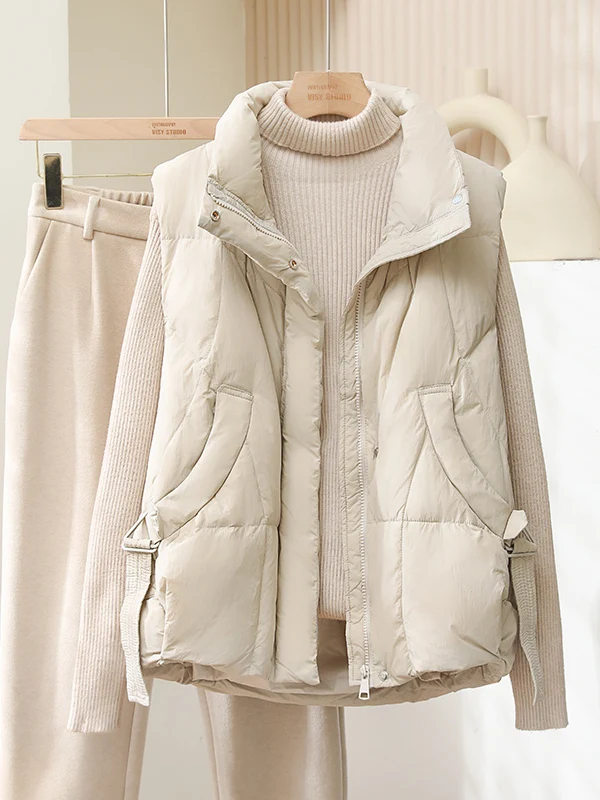 Женский белый жилет на пуху Jaet, осень-зима, корейская верхняя одежда с воротником-стойкой, теплая модная одежда для поездок на работу
Женский белый жилет на пуху Jaet, осень-зима, корейская верхняя одежда с воротником-стойкой, теплая модная одежда для поездок на работу