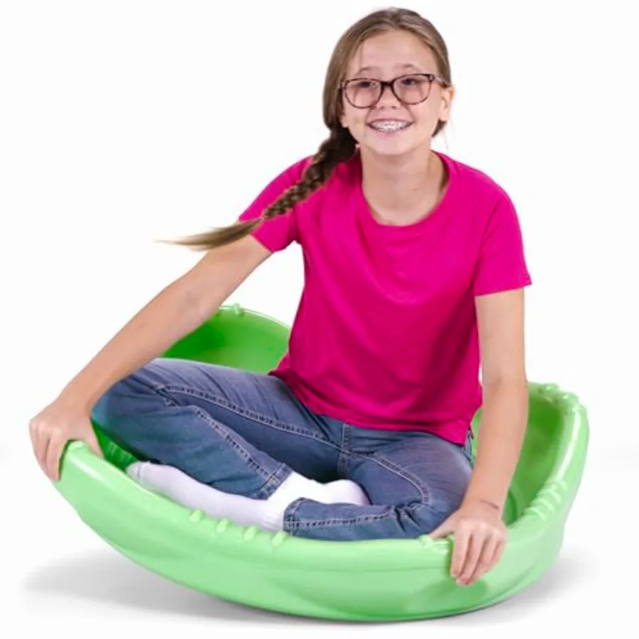 Rock and Spin Sensory XL Wobble Disk Climbing Dome for Toddlers and Rocking and Climbing Indoor/Outdoor Lime Sherbert 1 Pack Ag
Rock and Spin Sensory XL Wobble Disk Climbing Dome for Toddlers and Rocking and Climbing Indoor/Outdoor Lime Sherbert 1 Pack Ag