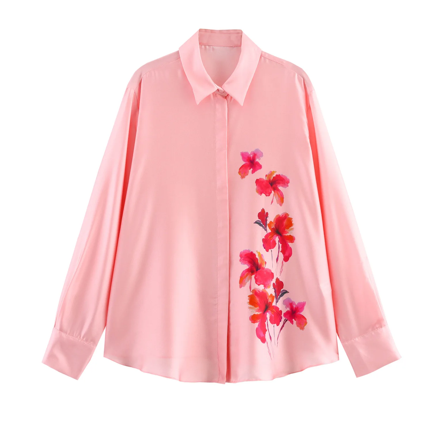 Korejepo Women Elegant Blouse 2025 Spring New European American Style Flower Printed Satin Fashion Shirt Top
Korejepo Women Elegant Blouse 2025 Spring New European American Style Flower Printed Satin Fashion Shirt Top