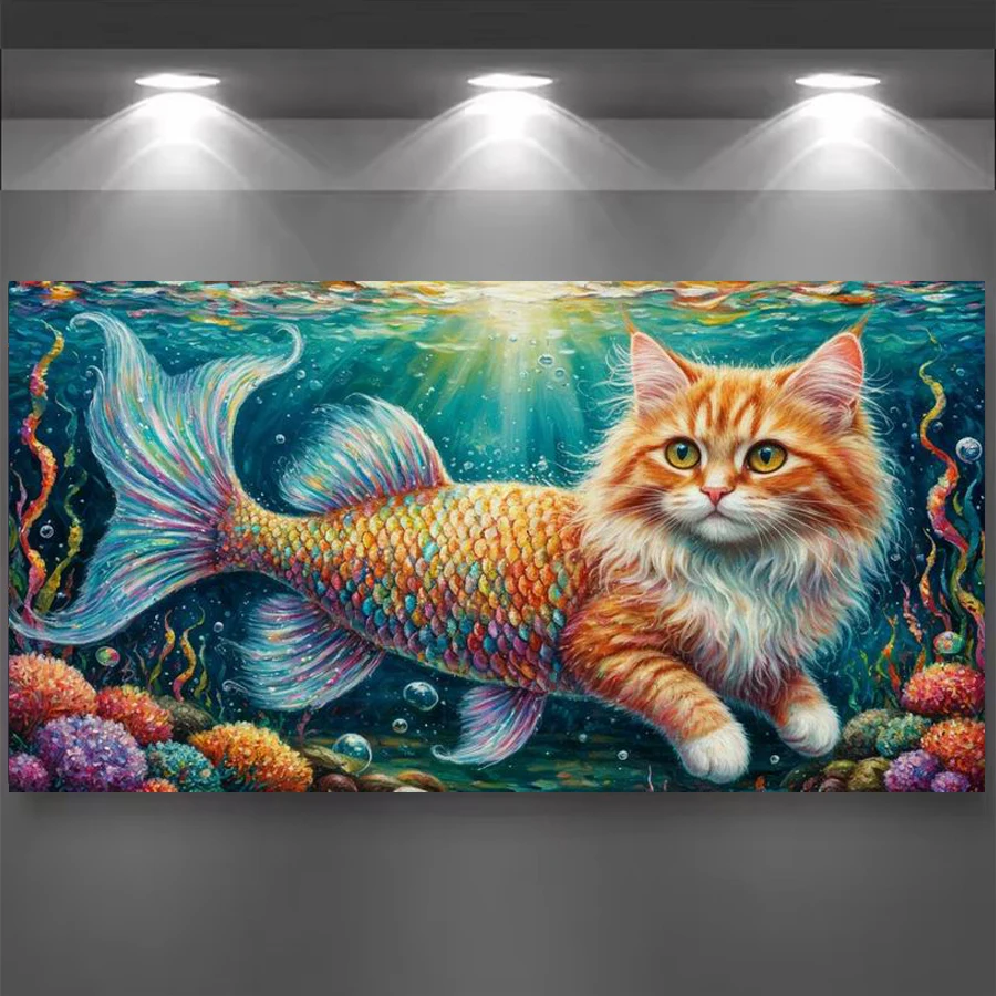 Beautiful Cat Fish Diy Diamond Arts For Adults Painting Large Size Animals Full Square Round Drill Mosaic Embroidery Picture
Beautiful Cat Fish Diy Diamond Arts For Adults Painting Large Size Animals Full Square Round Drill Mosaic Embroidery Picture