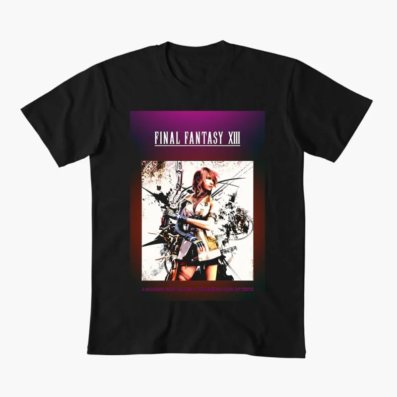 Final Fantasy XIII Lightning Video game Gift T shirt for RPG gamer 100% cotton Short Sleeve Graphic Clothes All size tops S-6XL
Final Fantasy XIII Lightning Video game Gift T shirt for RPG gamer 100% cotton Short Sleeve Graphic Clothes All size tops S-6XL
