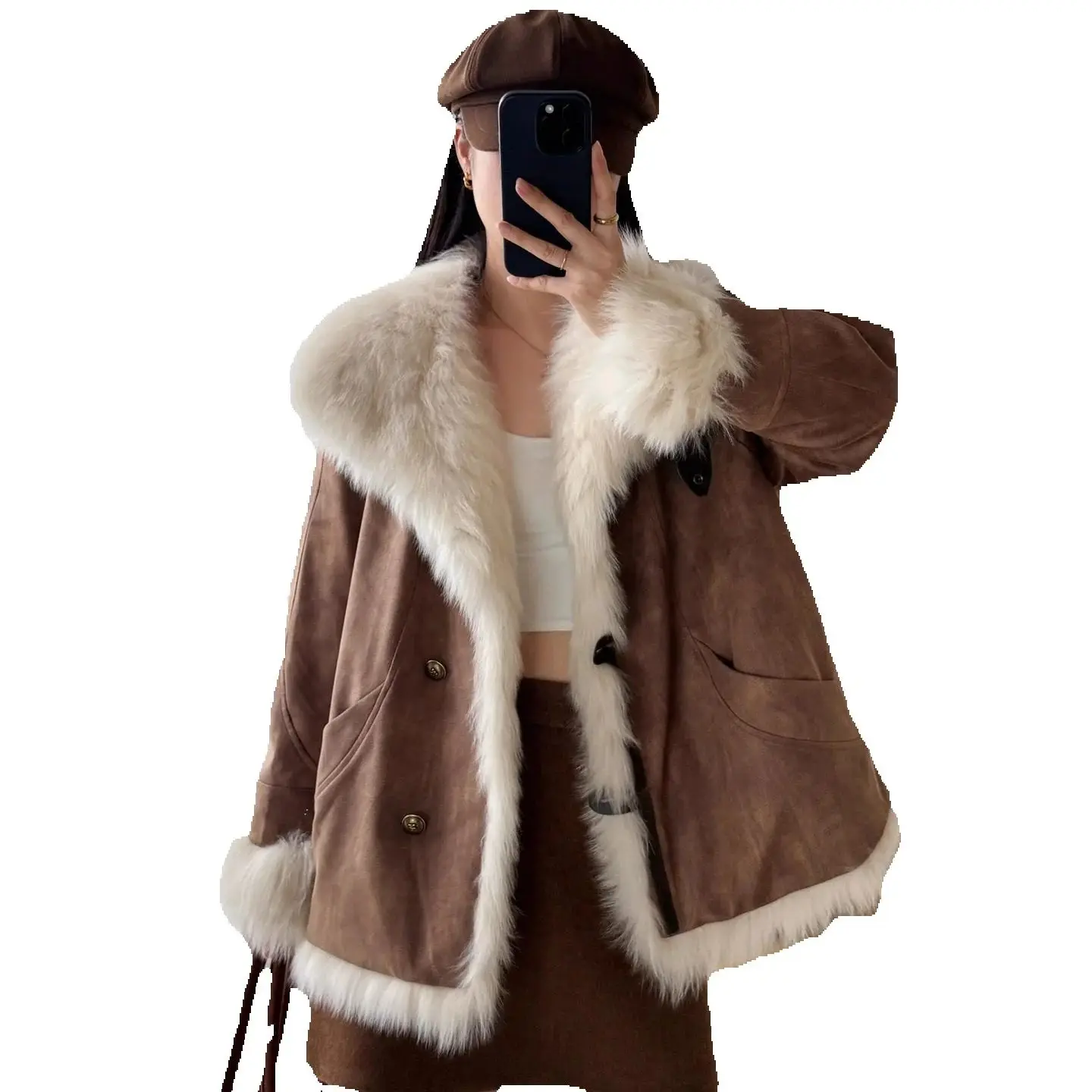 Зимняя мокко 2024, зимняя новая шуба из лисьего меха, женская куртка на внутренней подкладке из гусиного пуха, пальто на выходе, молодой стиль
Зимняя мокко 2024, зимняя новая шуба из лисьего меха, женская куртка на внутренней подкладке из гусиного пуха, пальто на выходе, молодой стиль