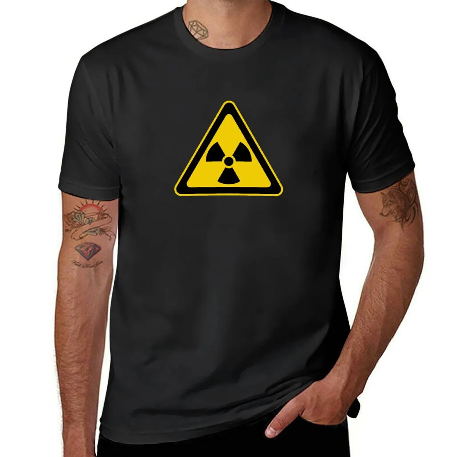 Radioactive Symbol Warning Sign - Radioactivity - Radiation - Yellow & Black Triangular T-Shirt
Radioactive Symbol Warning Sign - Radioactivity - Radiation - Yellow & Black Triangular T-Shirt