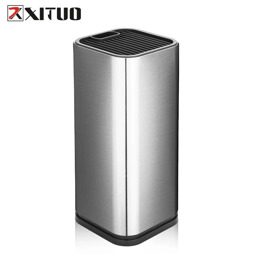 XITUO 8inch Knife Holder Stainless Steel Multi Kitchen Knife Set Scissors Cooking Utensils Organizer Knives Stand Block Tools
XITUO 8inch Knife Holder Stainless Steel Multi Kitchen Knife Set Scissors Cooking Utensils Organizer Knives Stand Block Tools