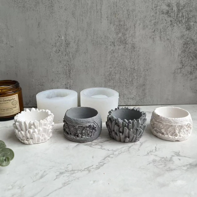 Round Geometric Flower Pot Cement Silicone Mold Plaster Succulent Flower Pot Decoration Planting Potted Mold
Round Geometric Flower Pot Cement Silicone Mold Plaster Succulent Flower Pot Decoration Planting Potted Mold