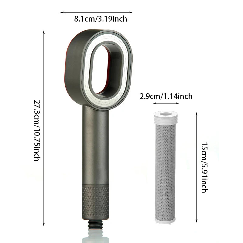 Filter Shower Head High Pressure Water Saving Handheld Shower for Hard Water Filtration Chlorine Removal Bathroom Accessories
Filter Shower Head High Pressure Water Saving Handheld Shower for Hard Water Filtration Chlorine Removal Bathroom Accessories