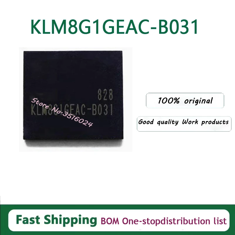 5PCS/lot KLM8G1GEAC-B031 BGA153 EMMC 5.0 8GB 100% NEW
5PCS/lot KLM8G1GEAC-B031 BGA153 EMMC 5.0 8GB 100% NEW