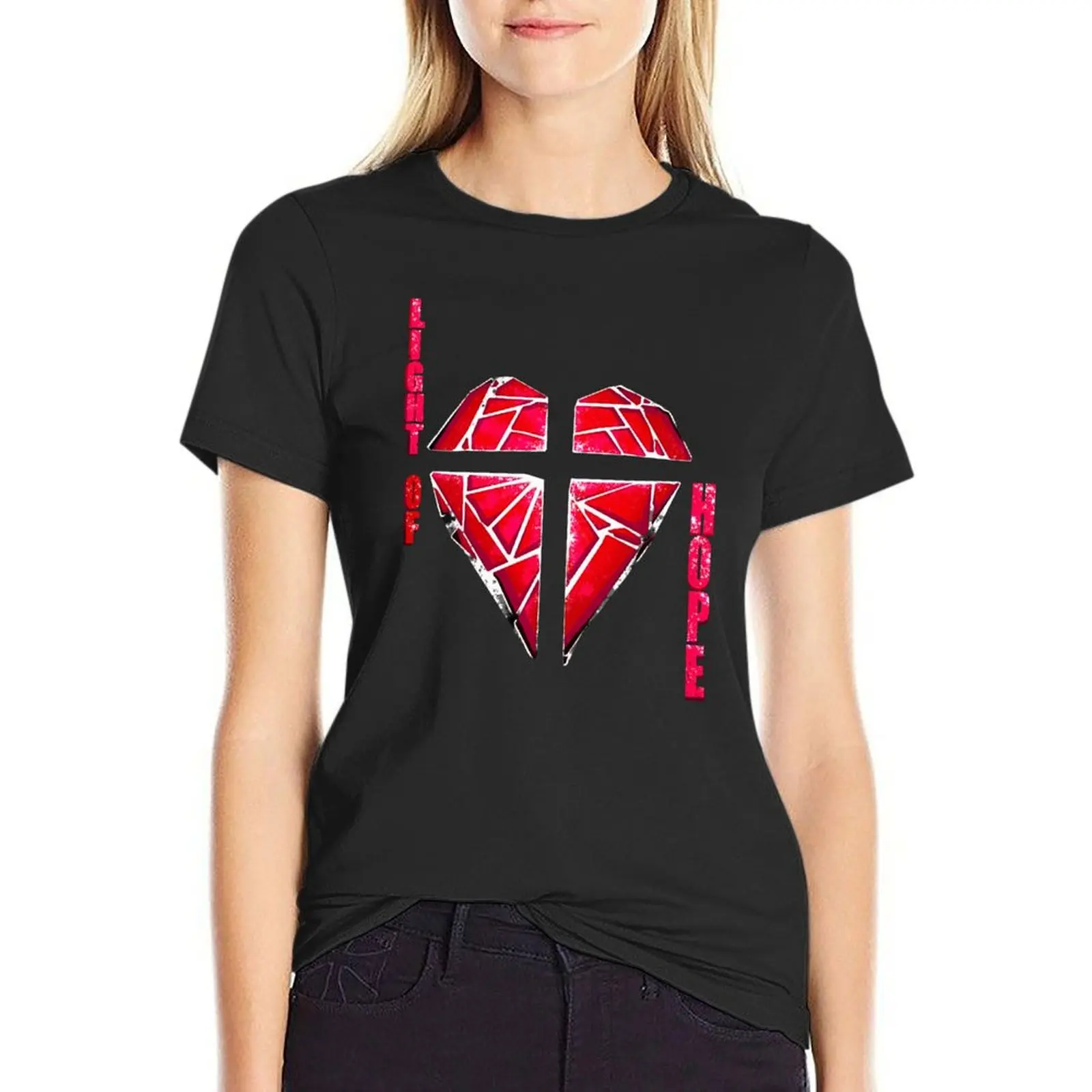 Light of Hope and Heart T-Shirt graphics oversized female t-shirt dress for Women sexy
Light of Hope and Heart T-Shirt graphics oversized female t-shirt dress for Women sexy