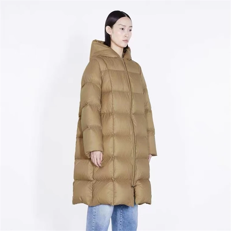 2023 winter new women down jacket loose light soft hooded over-the-knee thickened warm down parka office lady puffer coat Y3208
2023 winter new women down jacket loose light soft hooded over-the-knee thickened warm down parka office lady puffer coat Y3208