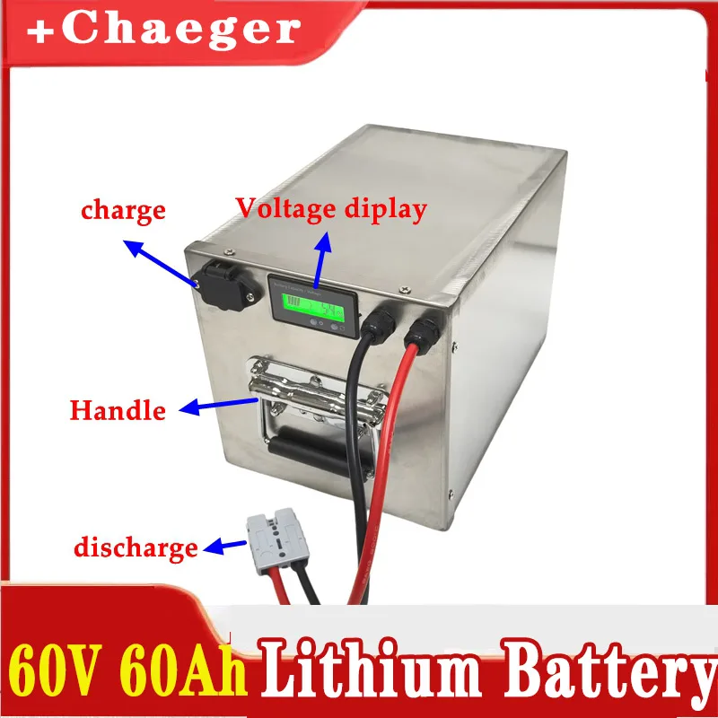 Lithium Battery 60Ah 60V Li Ion For 15000w Scooter Bicycle Motorcycle + 10A Charger
Lithium Battery 60Ah 60V Li Ion For 15000w Scooter Bicycle Motorcycle + 10A Charger