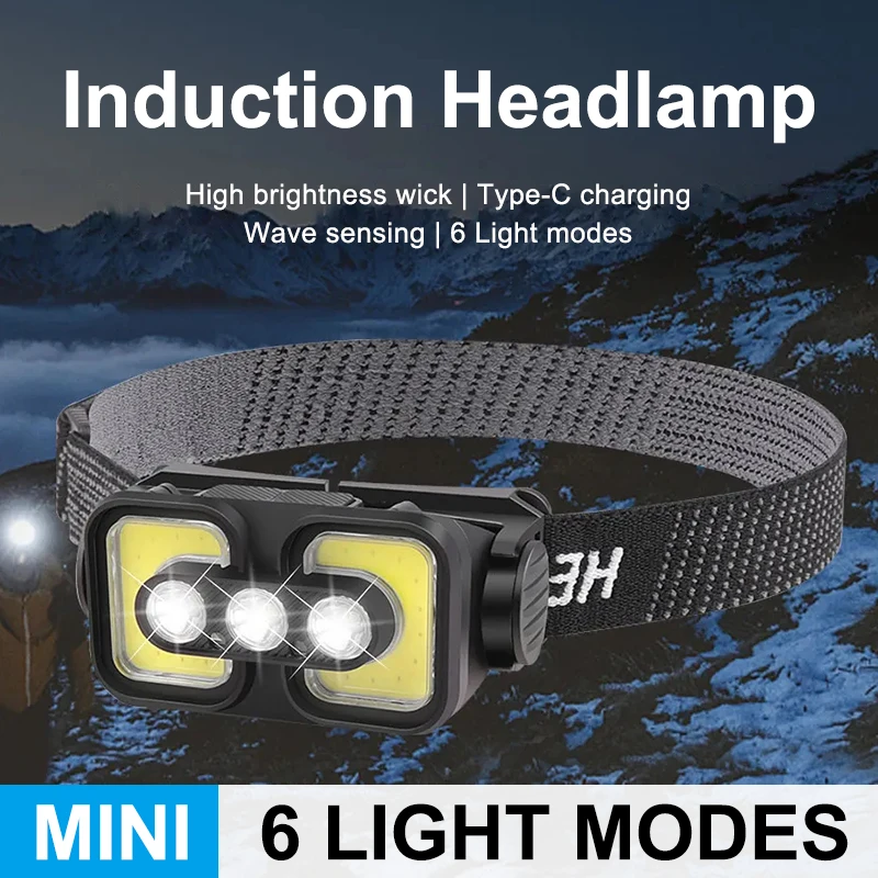 Rechargeable Headlights. Lightweight and compact mini headlamps . Super Bright 6-mode Red Light, Camping Type-C Rechargeable Hea
Rechargeable Headlights. Lightweight and compact mini headlamps . Super Bright 6-mode Red Light, Camping Type-C Rechargeable Hea