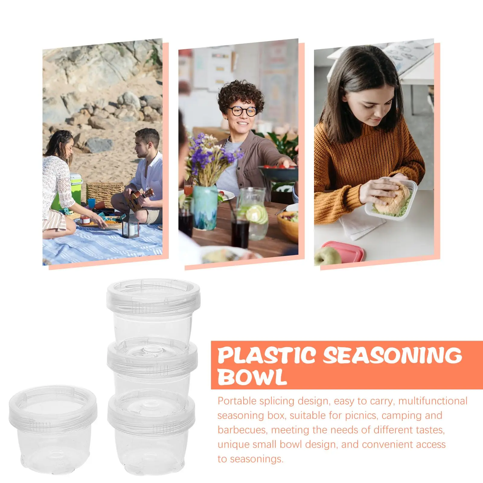 Seasoning Bottle Set Plastic Spice Jars Portable Transparent Travel Kitchen Bulk Bottles Empty Containers Shaker PET Storage
Seasoning Bottle Set Plastic Spice Jars Portable Transparent Travel Kitchen Bulk Bottles Empty Containers Shaker PET Storage