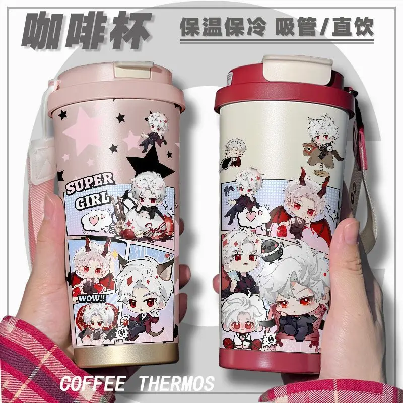 Love and Deepspace Q version cute Sylus anime cartoon thermos mug portable lanyard cartoon straw coffee mug holiday gift
Love and Deepspace Q version cute Sylus anime cartoon thermos mug portable lanyard cartoon straw coffee mug holiday gift