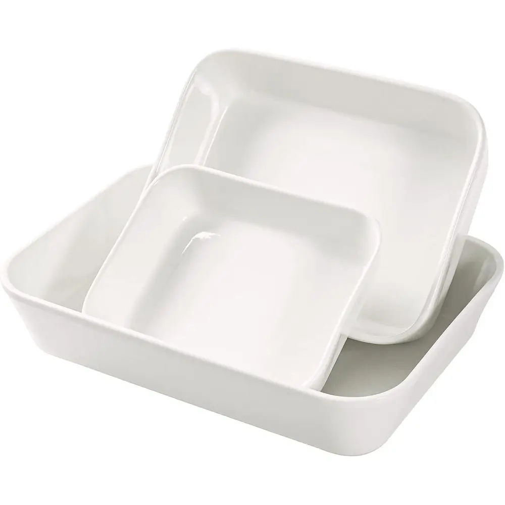 Casserole Dishes - White Bg Dish or Oven, Lasagna Pans 9 x 13 In, Oven Safe Bakeware Set of 3, Kitchen Cooking, Cake, Banquet an
Casserole Dishes - White Bg Dish or Oven, Lasagna Pans 9 x 13 In, Oven Safe Bakeware Set of 3, Kitchen Cooking, Cake, Banquet an