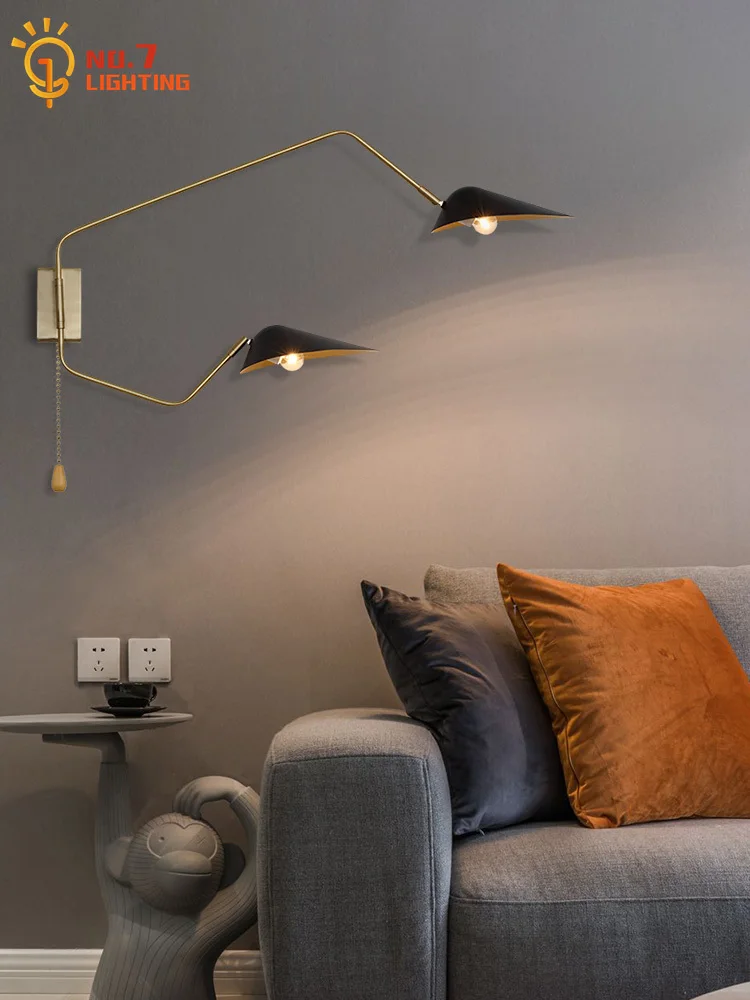 Industrial Luxury Dawn Spider Serge Mouille Wall Lamp with Pull Swtich LED E27 Designer Swing Arm Wall Mounted Home Decor Loft
Industrial Luxury Dawn Spider Serge Mouille Wall Lamp with Pull Swtich LED E27 Designer Swing Arm Wall Mounted Home Decor Loft