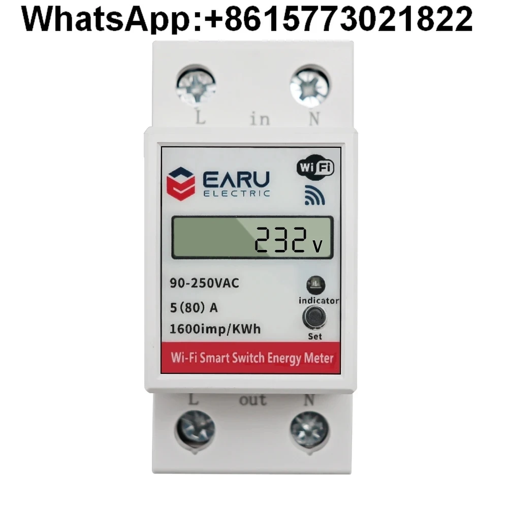 Doodle Smart WiFi Single Phase Electric Meter Mobile APP Household Small Multifunctional Miniature Track Electric Meter
Doodle Smart WiFi Single Phase Electric Meter Mobile APP Household Small Multifunctional Miniature Track Electric Meter