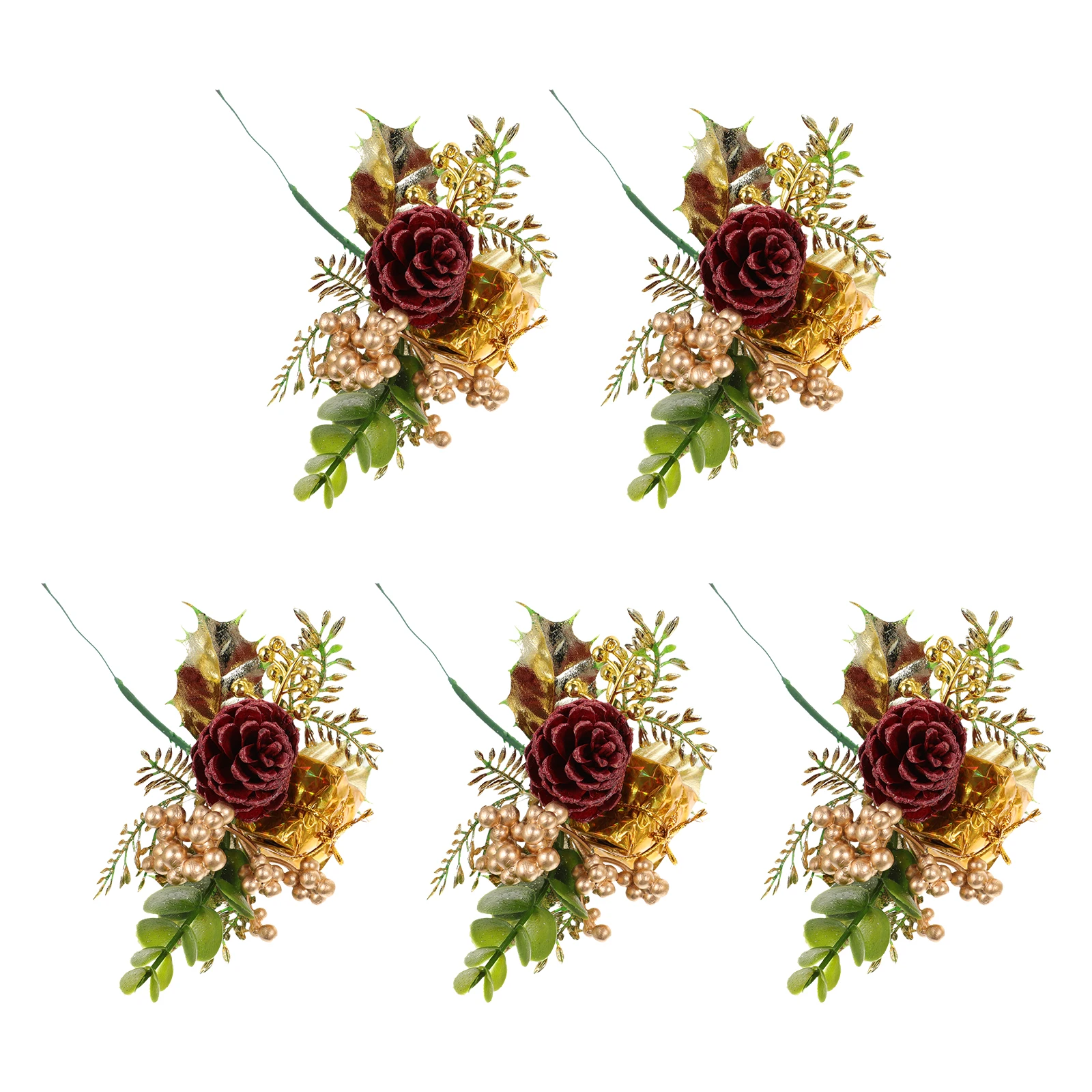 5 Pcs Christmas Artificial Flowers Decorations Xmas Arrangements Fake Leaves Pine Cones for Holiday Wedding Photography DIY H
5 Pcs Christmas Artificial Flowers Decorations Xmas Arrangements Fake Leaves Pine Cones for Holiday Wedding Photography DIY H