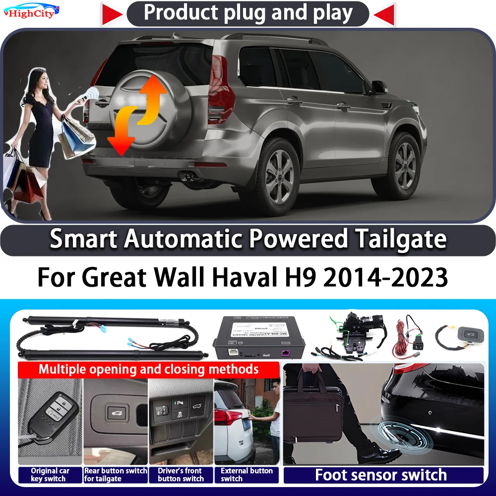 For Great Wall Haval H9 2014-2023 OEM Smart Automatic Powered Tailgate Key Control Trunk Lift Close Kit Electric Power Tailgate
For Great Wall Haval H9 2014-2023 OEM Smart Automatic Powered Tailgate Key Control Trunk Lift Close Kit Electric Power Tailgate