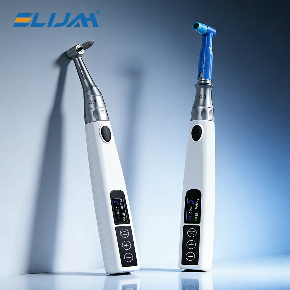 ELIJAH 4:1 Wireless Dental Electric Polishing Machine 200 to 4000 RPM Dentistry Contra Angle Handpiece Kit for Teeth Cleaning
ELIJAH 4:1 Wireless Dental Electric Polishing Machine 200 to 4000 RPM Dentistry Contra Angle Handpiece Kit for Teeth Cleaning